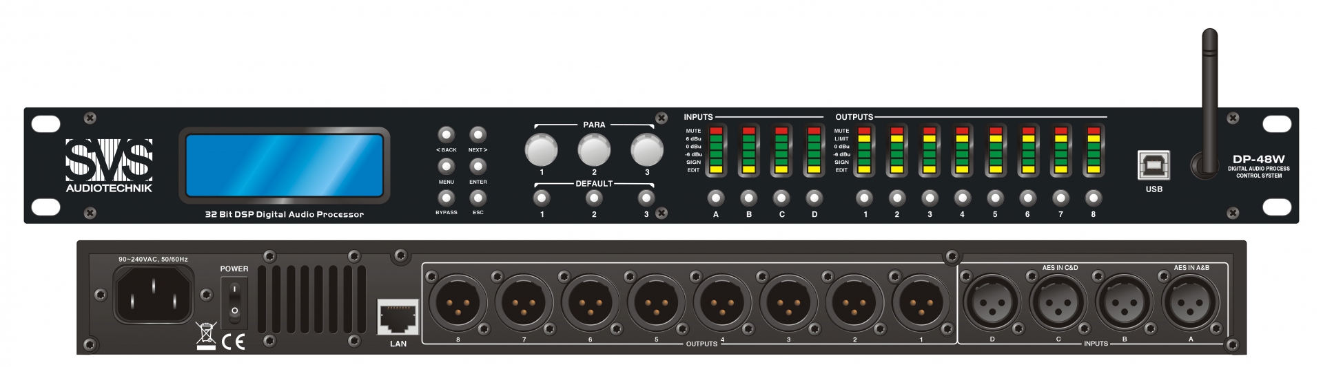 SVS Audiotechnik DP-48W Цифровой процессор: 4 входа 8 выходов в Тульской области