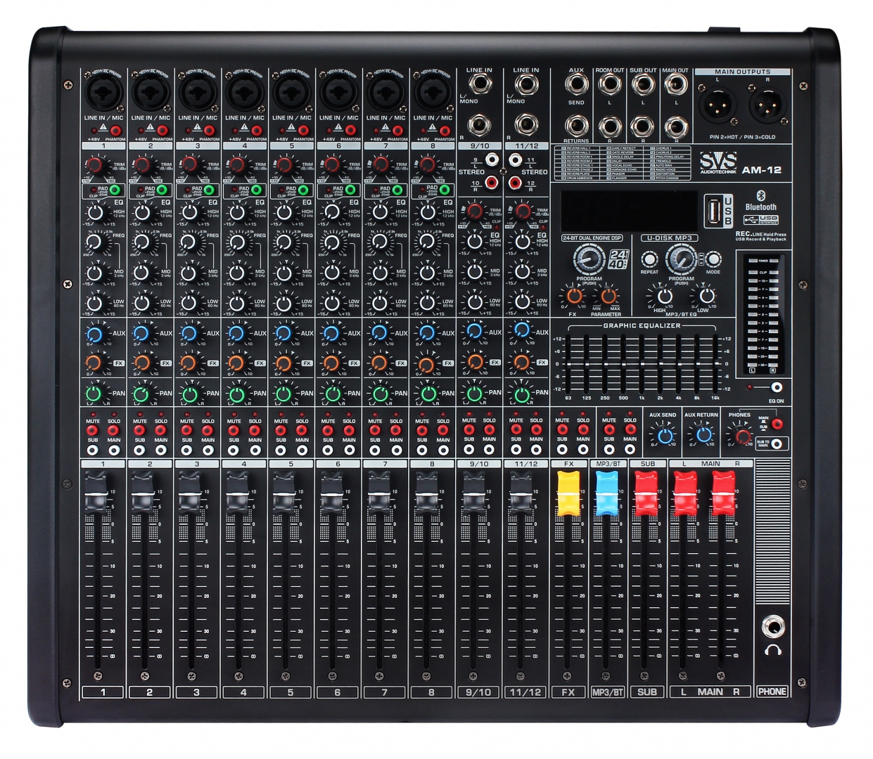 SVS Audiotechnik mixers AM-12 Микшерный пульт аналоговый, 12-канальный в Тульской области